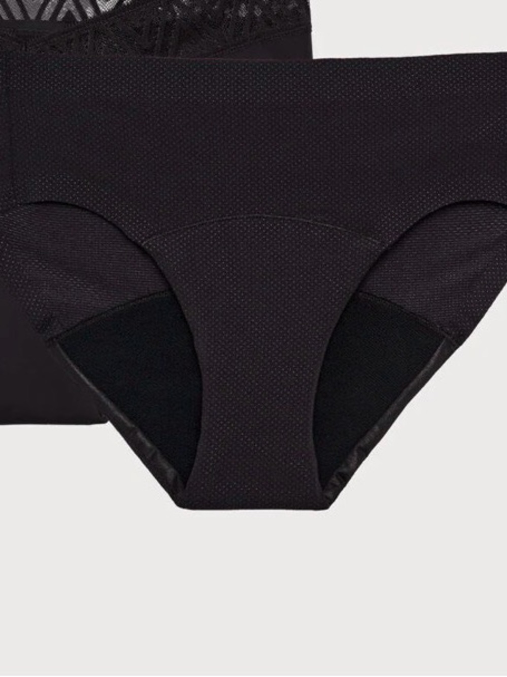 Thinx Black Period Hiphugger Culotte Classique Underwear Brief Panty XL